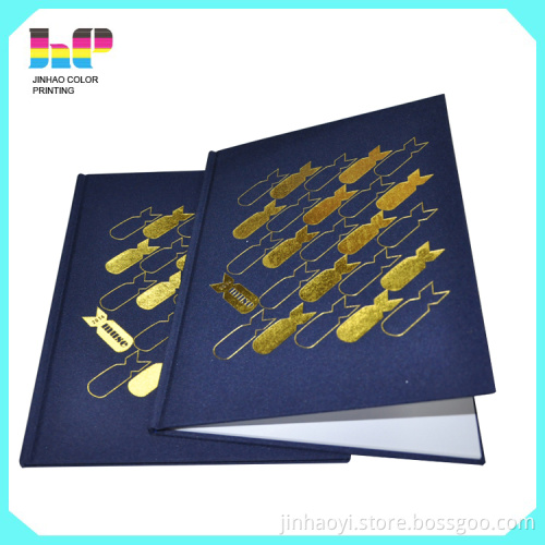 Printing new fashion design saddle stitch french line cheap notebook